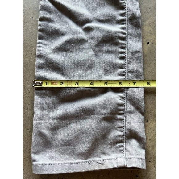 Chico’s Platinum Denim Jeans Gray Silver Soft Cropped Capri Jeans Women’s Sz 0 - Picture 6 of 15